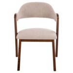 ΚΑΡΕΚΛΑ RIDER HM9734.02 RUBBERWOOD ΣΕ ΚΑΡΥΔΙ-ΥΦΑΣΜΑ ΕΚΡΟΥ 59x59x83Yεκ. - Image 3