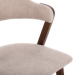 ΚΑΡΕΚΛΑ RIDER HM9734.02 RUBBERWOOD ΣΕ ΚΑΡΥΔΙ-ΥΦΑΣΜΑ ΕΚΡΟΥ 59x59x83Yεκ. - Image 7