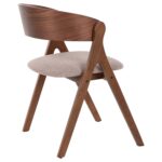 ΚΑΡΕΚΛΑ NEKKER HM9739.01 RUBBERWOOD ΣΕ ΚΑΡΥΔΙ-ΜΠΕΖ ΥΦΑΣΜΑ ΚΑΘΙΣΜΑ 56x55x78Yεκ. - Image 5
