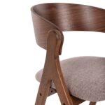 ΚΑΡΕΚΛΑ NEKKER HM9739.01 RUBBERWOOD ΣΕ ΚΑΡΥΔΙ-ΜΠΕΖ ΥΦΑΣΜΑ ΚΑΘΙΣΜΑ 56x55x78Yεκ. - Image 7