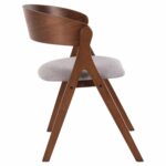 ΚΑΡΕΚΛΑ NEKKER HM9739.02 RUBBERWOOD ΣΕ ΚΑΡΥΔΙ-ΓΚΡΙ ΥΦΑΣΜΑ ΚΑΘΙΣΜΑ 56x55x78Yεκ. - Image 4