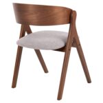 ΚΑΡΕΚΛΑ NEKKER HM9739.02 RUBBERWOOD ΣΕ ΚΑΡΥΔΙ-ΓΚΡΙ ΥΦΑΣΜΑ ΚΑΘΙΣΜΑ 56x55x78Yεκ. - Image 5
