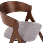 ΚΑΡΕΚΛΑ NEKKER HM9739.02 RUBBERWOOD ΣΕ ΚΑΡΥΔΙ-ΓΚΡΙ ΥΦΑΣΜΑ ΚΑΘΙΣΜΑ 56x55x78Yεκ. - Image 8