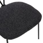 ΚΑΡΕΚΛΑ DORY HM9855.04 ΜΕΤΑΛΛΙΚΟΣ ΣΚΕΛΕΤΟΣ ΜΑΥΡΟΣ-ΣΚΟΥΡΟ ΓΚΡΙ ΥΦΑΣΜΑ 48,5x61x76Υεκ. - Image 8