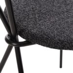ΚΑΡΕΚΛΑ DORY HM9855.04 ΜΕΤΑΛΛΙΚΟΣ ΣΚΕΛΕΤΟΣ ΜΑΥΡΟΣ-ΣΚΟΥΡΟ ΓΚΡΙ ΥΦΑΣΜΑ 48,5x61x76Υεκ. - Image 9