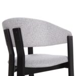 ΚΑΡΕΚΛΑ ZARRA HM9970.02 RUBBERWOOD ΣΕ ΜΑΥΡΟ-ΑΝΟΙΧΤΟ ΓΚΡΙ ΥΦΑΣΜΑ 55,5x59x81,5Υεκ - Image 9