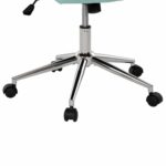 ΚΑΡΕΚΛΑ ΓΡΑΦΕΙΟΥ JOSEF HM1181.08 ΜΕΝΤΑ ΒΕΛΟΥΔΟ-INOX ΒΑΣΗ 58x61x105-113Yεκ. - Image 9