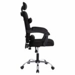 ΚΑΡΕΚΛΑ ΓΡΑΦΕΙΟΥ CRONER HM1196.01 ΜΑΥΡΟ MESH-ΜΕΤΑΛ.ΒΑΣΗ-NYLON ΣΚΕΛΕΤΟΣ 58x99x120Υεκ. - Image 4