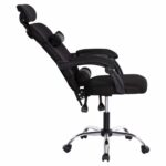 ΚΑΡΕΚΛΑ ΓΡΑΦΕΙΟΥ CRONER HM1196.01 ΜΑΥΡΟ MESH-ΜΕΤΑΛ.ΒΑΣΗ-NYLON ΣΚΕΛΕΤΟΣ 58x99x120Υεκ. - Image 5