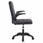 ΚΑΡΕΚΛΑ ΓΡΑΦΕΙΟΥ PORTIMA HM1197.01 ΜΑΥΡΟ PVC-NYLON ΣΚΕΛΕΤΟΣ & ΒΑΣΗ 69x57x97Υεκ. - Image 4