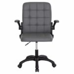 ΚΑΡΕΚΛΑ ΓΡΑΦΕΙΟΥ PORTIMA HM1197.03 ΓΚΡΙ PVC-ΜΑΥΡΟΣ NYLON ΣΚΕΛΕΤΟΣ & ΒΑΣΗ 66.5x60x97Υεκ - Image 3