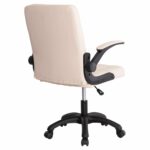 ΚΑΡΕΚΛΑ ΓΡΑΦΕΙΟΥ PORTIMA HM1197.04 ΜΠΕΖ PVC-ΜΑΥΡΟΣ NYLON ΣΚΕΛΕΤΟΣ & ΒΑΣΗ 66.5x57x97Υεκ - Image 5