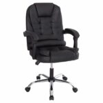 ΚΑΡΕΚΛΑ ΓΡΑΦΕΙΟΥ LAGOM HM1198 ΜΑΥΡO PVC-ΜΕΤΑΛ.ΒΑΣΗ-ΜΑΥΡΟ NYLON ΣΚΕΛΕΤΟΣ 60x70x104Υεκ