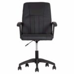 ΚΑΡΕΚΛΑ ΓΡΑΦΕΙΟΥ NIM HM1200.01 ΜΑΥΡΟ PVC-ΜΑΥΡΟΣ ΣΚΕΛΕΤΟΣ & ΒΑΣΗ NYLON 58x65x100Υεκ - Image 3