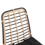 ΚΑΡΕΚΛΑ ΜΕΤΑΛΛΙΚΗ ALLEGRA HM5691.11 WICKER ΜΠΕΖ-ΜΑΥΡΟ 51x54x84Υεκ. - Image 7
