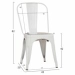 ΚΑΡΕΚΛΑ ΜΕΤΑΛΛΙΚΗ MELITA-PRO HM8641.41 ΛΕΥΚΟ ΜΑΤ 44x47x84.5Υεκ. - Image 2