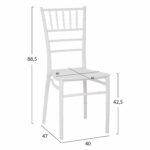 ΚΑΡΕΚΛΑ ΠΟΛΥΠΡΟΠΥΛΕΝΙΟΥ CATERING TIFFANY HM8058.31 ΛΕΥΚΟ 39x46x89Υεκ. - Image 2