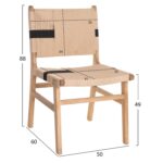 ΚΑΡΕΚΛΑ RUBBERWOOD ΚΑΙ ΣΧΟΙΝΙ ΣΕ ΦΥΣΙΚΟ RUSTIC 50x60x88Yεκ.HM9323.01 - Image 2