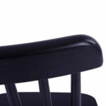 ΚΑΡΕΚΛΑ ΤΡΑΠΕΖΑΡΙΑΣ LUCIEN HM8645.02 ΞΥΛΟ ΟΞΙΑΣ ΣΕ ΜΑΥΡΟ ΜΑΤ ΧΡΩΜΑ 48x54x86Υεκ. - Image 8