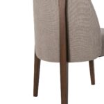 ΚΑΡΕΚΛΑ ΤΡΑΠΕΖΑΡΙΑΣ RAMMER HM9744.02 RUBBERWOOD ΣΕ ΚΑΡΥΔΙ-ΕΚΡΟΥ ΥΦΑΣΜΑ 57x55x86Υεκ. - Image 8