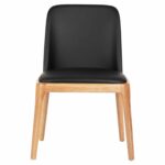 KΑΡΕΚΛΑ ΤΡΑΠΕΖΑΡΙΑΣ FURLAN HM9944.01 RUBBERWOOD-ΜΑΥΡΟ PU 54,5x58x86Υεκ - Image 3
