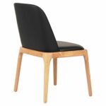 KΑΡΕΚΛΑ ΤΡΑΠΕΖΑΡΙΑΣ FURLAN HM9944.01 RUBBERWOOD-ΜΑΥΡΟ PU 54,5x58x86Υεκ - Image 4