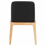 KΑΡΕΚΛΑ ΤΡΑΠΕΖΑΡΙΑΣ FURLAN HM9944.01 RUBBERWOOD-ΜΑΥΡΟ PU 54,5x58x86Υεκ - Image 5