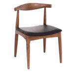 KΑΡΕΚΛΑ ΤΡΑΠΕΖΑΡΙΑΣ ALOR HM9947.03 RUBBERWOOD ΚΑΡΥΔΙ-ΜΑΥΡΟ PU 55x51x75Υεκ
