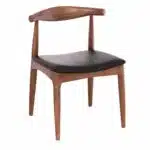 KΑΡΕΚΛΑ ΤΡΑΠΕΖΑΡΙΑΣ ALOR HM9947.03 RUBBERWOOD ΚΑΡΥΔΙ-ΜΑΥΡΟ PU 55x51x75Υεκ