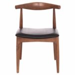 KΑΡΕΚΛΑ ΤΡΑΠΕΖΑΡΙΑΣ ALOR HM9947.03 RUBBERWOOD ΚΑΡΥΔΙ-ΜΑΥΡΟ PU 55x51x75Υεκ - Image 3