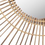 ΚΑΘΡΕΠΤΗΣ ΣΤΡΟΓΓΥΛΟΣ ΜΕ ΠΛΑΙΣΙΟ ΑΠΟ STICKS ΚΟΚΟΦΟΙΝΙΚΑ ΣΕ ΧΡΩΜΑ ΦΥΣΙΚΟ Φ85 εκ.HM7733 - Image 5