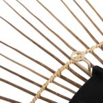 ΚΑΘΡΕΠΤΗΣ ΣΤΡΟΓΓΥΛΟΣ ΜΕ ΠΛΑΙΣΙΟ ΑΠΟ STICKS ΚΟΚΟΦΟΙΝΙΚΑ ΣΕ ΧΡΩΜΑ ΦΥΣΙΚΟ Φ85 εκ.HM7733 - Image 7
