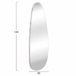 ΚΑΘΡΕΠΤΗΣ ΤΟΙΧΟΥ CRITHER HM4486.05 ΜΕ ΠΛΑΙΣΙΟ MDF ΣΕ WHITE MARBLE ΧΡΩΜΑ 49x140Υεκ. - Image 2
