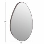 ΚΑΘΡΕΠΤΗΣ ΤΟΙΧΟΥ DROP HM4488.02 ΜΕ ΠΛΑΙΣΙΟ MDF ΣΕ ΧΡΩΜΑΤΙΣΜΟ GREY MARBLE 50x80Υεκ. - Image 2