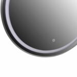 ΚΑΘΡΕΠΤΗΣ ΤΟΙΧΟΥ ΣΤΡΟΓΓΥΛΟΣ HM9580.40 ΑΛΟΥΜΙΝΙΟ ΣΕ ΓΚΡΙ-ΦΩΤΙΣΜΟΣ LED Φ60x3εκ. - Image 5