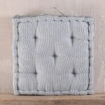 Μαξιλάρα Δαπέδου 50x50x10 Kathy Ριγέ Γκρί Rythmos