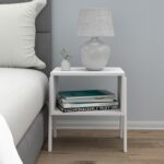 ΚΟΜΟΔΙΝΟ JAKE HM18182.01 ΜΕΛΑΜΙΝΗ ΣΕ ΛΕΥΚΟ 48x35x49Υεκ. - Image 3
