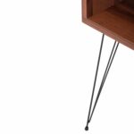 ΚΟΜΟΔΙΝΟ TODD HM18184.05 ΜΕΛΑΜΙΝΗ ΣΕ ΚΑΡΥΔΙ-ΜΕΤΑΛ.ΜΑΥΡΑ ΠΟΔΙΑ 45.5x29.5x58.5Υεκ. - Image 7