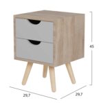 ΚΟΜΟΔΙΝΟ DINKL HM2472.05 ΜΕΛΑΜΙΝΗ-2 ΣΥΡΤΑΡΙΑ ΣΟΝΑΜΑ-ΓΚΡΙ 29,7x29,7x45Υεκ - Image 2