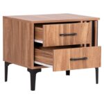 ΚΟΜΟΔΙΝΟ ΣΕΙΡΑ HARRY HM2487.01 ΜΕΛΑΜΙΝΗ ΦΥΣΙΚΟ ΞΥΛΟΥ-ΜΑΥΡΟ 55x43x48Υεκ. - Image 5