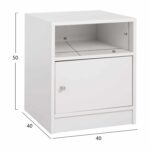 ΚΟΜΟΔΙΝΟ ΜΕΛΑΜΙΝΗΣ MALORY HM2205.05 ΛΕΥΚO 40x40x50Yεκ. - Image 2