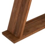 ΚΟΝΣΟΛΑ ΑΠΟ ΞΥΛΟ ΤΕΑΚ ΦΥΣΙΚΟ ΧΡΩΜΑ HM9555 220x50x90Υεκ. - Image 7