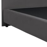 ΚΡΕΒΑΤΙ MALENA ΑΠΟ ΓΚΡΙ ΒΕΛΟΥΔΟ HM638.10 ΓΙΑ ΣΤΡΩΜΑ 150x200 εκ. - Image 5