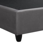 ΚΡΕΒΑΤΙ MALENA ΑΠΟ ΓΚΡΙ ΒΕΛΟΥΔΟ HM638.10 ΓΙΑ ΣΤΡΩΜΑ 150x200 εκ. - Image 6