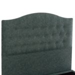 ΚΡΕΒΑΤΙ MALENA ΑΠΟ ΠΡΑΣΙΝΟ ΥΦΑΣΜΑ τύπου NUBUCK, HM647.27 ΓΙΑ ΣΤΡΩΜΑ 120x200 εκ. - Image 6