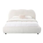 ΚΡΕΒΑΤΙ ΔΙΠΛΟ ΜΕ ΑΠΟΘ.ΧΩΡΟ KALLY HM729.03 ΜΠΕΖ FAUX FUR ΥΦΑΣΜΑ--ΣΤΡΩΜΑ 160x200εκ - Image 4