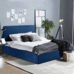 ΚΡΕΒΑΤΙ ALLIE HM584.18 160Χ200 ΜΕ ΑΠΟΘΗΚΕΥΤΙΚΟ ΧΩΡΟ-ΜΠΛΕ ΒΕΛΟΥΔΟ - Image 2