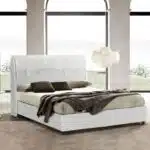 ΚΡEΒΑΤΙ ΜΕ ΑΠΟΘΗΚΕΥΤΙΚΟ ΧΩΡΟ DREAMLET HM716.03 ΛΕΥΚΟ TEDDY ΥΦΑΣΜΑ- ΓΙΑ ΣΤΡΩΜΑ 160x200εκ. - Image 2