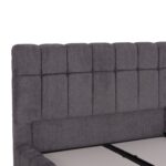 ΚΡΕΒΑΤΙ RAMON ΜΕ ΑΠΟΘΗΚΕΥΤΙΚΟ ΧΩΡΟ HM720.22 ΥΦΑΣΜΑ TEDDY ΓΚΡΙ-ΣΤΡΩΜΑ 160x200εκ - Image 9