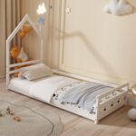 ΚΡΕΒΑΤΙ ΠΑΙΔΙΚΟ HOUSER HM676.03 τ.MONTESSORI ΞΥΛΟ ΠΕΥΚΟ ΛΕΥΚΟ- 190x90εκ - Image 2